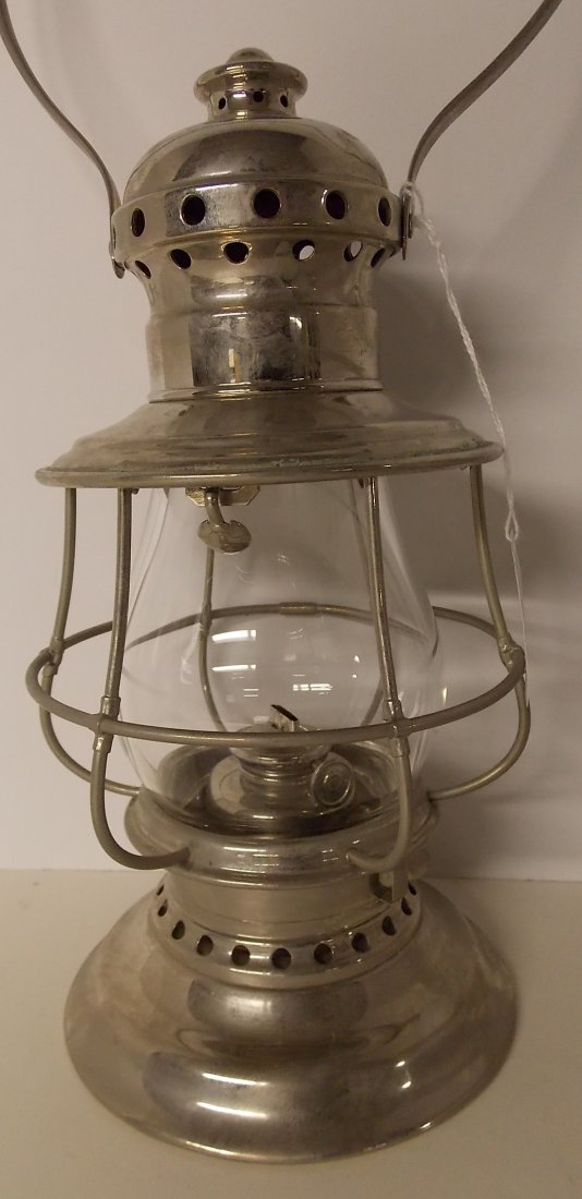 Railroad Conductor Lantern #3 Nickel Plated (1 of 5)