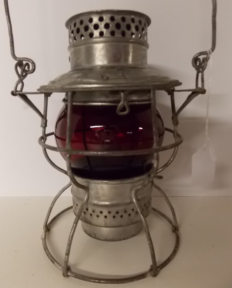 Pennsylvania Railroad Lantern Adlake K-250 Red (1 of 10)