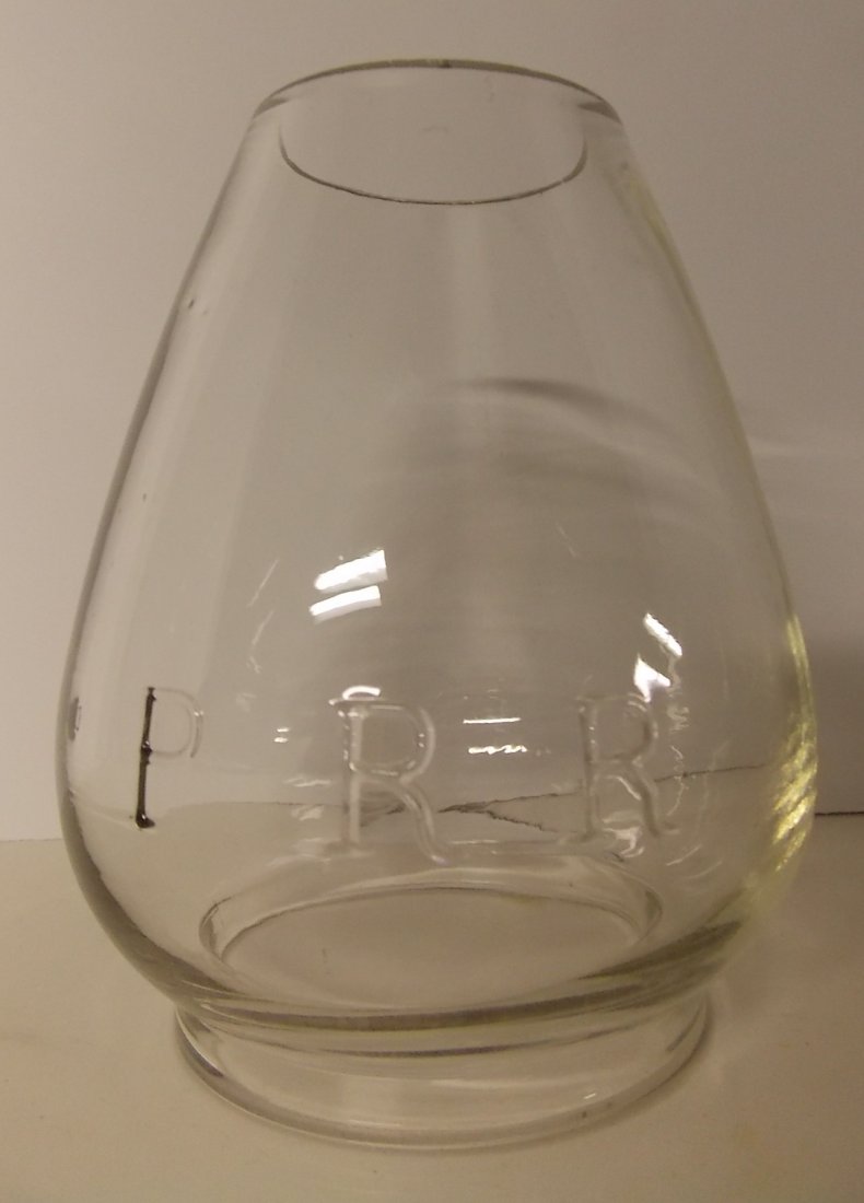 Pennsylvania Railroad Clear PRR Lantern Globe (1 of 2)