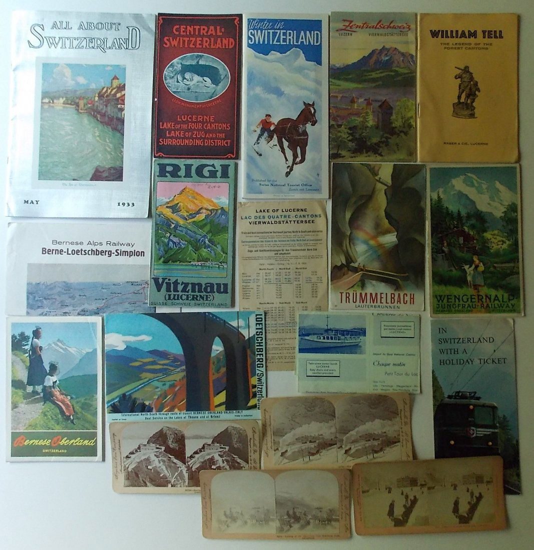 Swiss Railway & Boat Timetables and Brochures 18 (1 of 4)