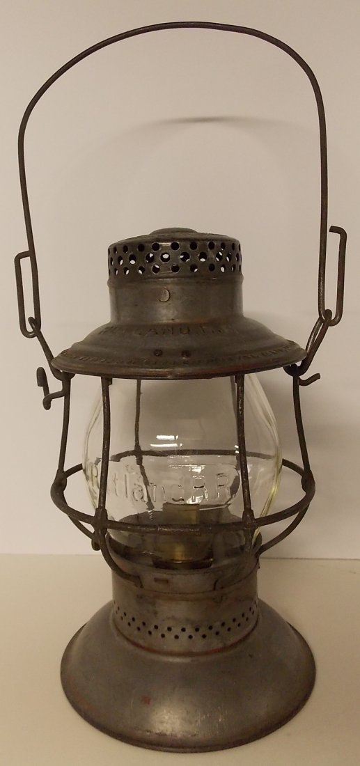 Rutland Railroad Bellbottom Lantern Cast Globe (1 of 8)