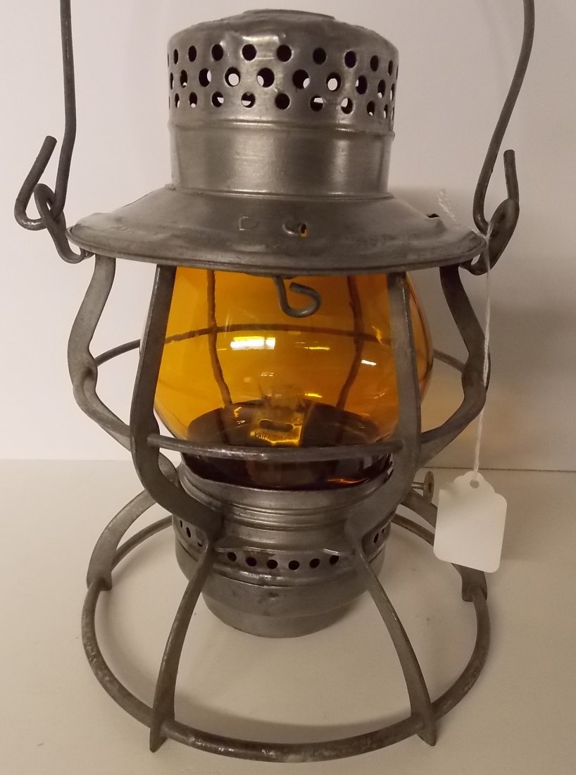 Pennsylvania Railroad Lantern Casey Short Amber (1 of 8)