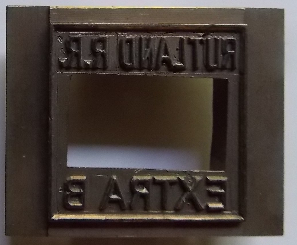 Rutland Railroad Dater Die "Extra" (1 of 3)