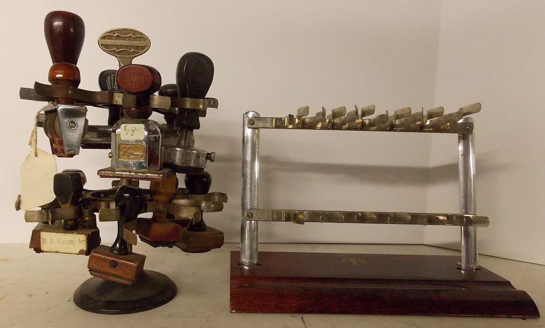 Stamps & Stamp Stands used by Railroad Agents (1 of 4)
