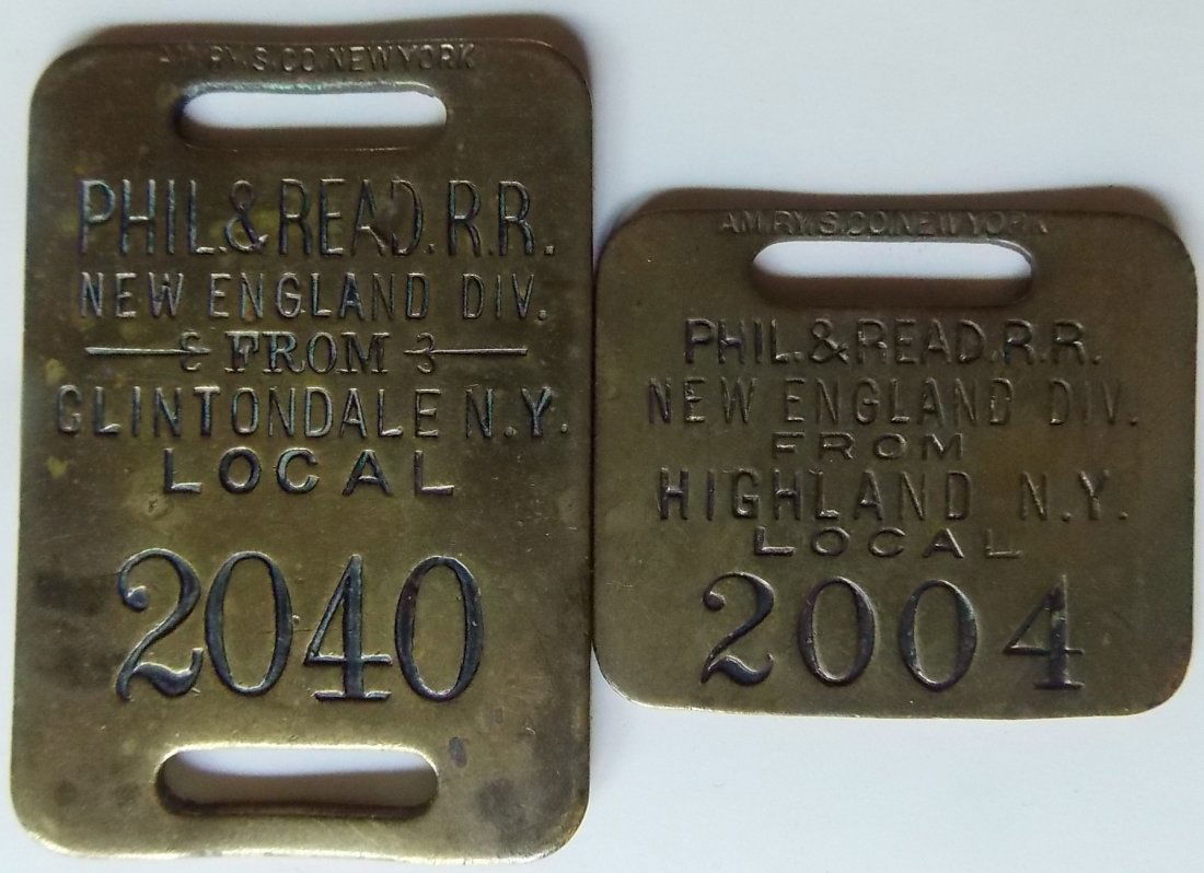 Philadelphia Reading & New England Baggage Tags 2 (1 of 2)