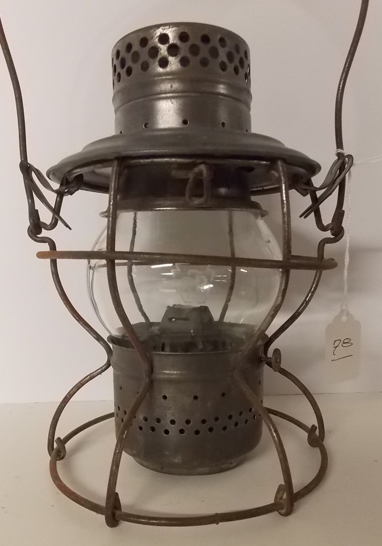 Pennsylvania Railroad Lantern Handlan Clear Etch (1 of 7)