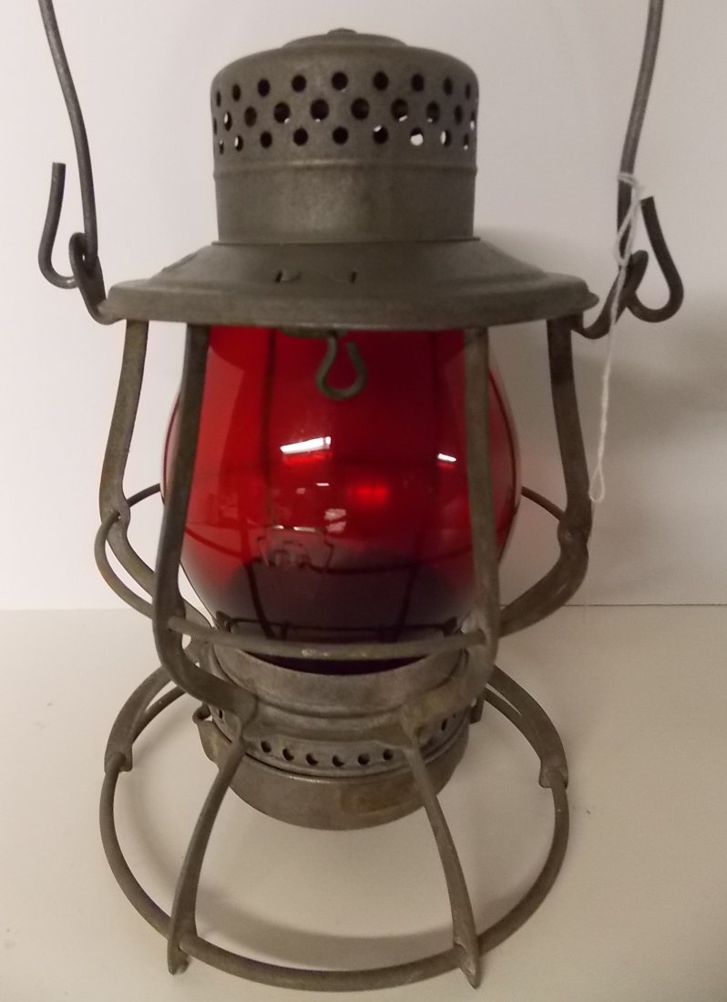 Pennsylvania Railroad Lantern Casey PRR Red Cast (1 of 6)