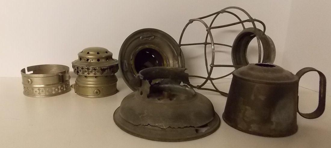 Railroad Conductor Lantern Parts (1 of 2)