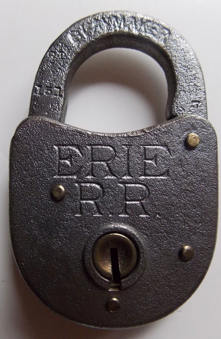 Erie Railroad Special Purpose Steel Lock (1 of 3)