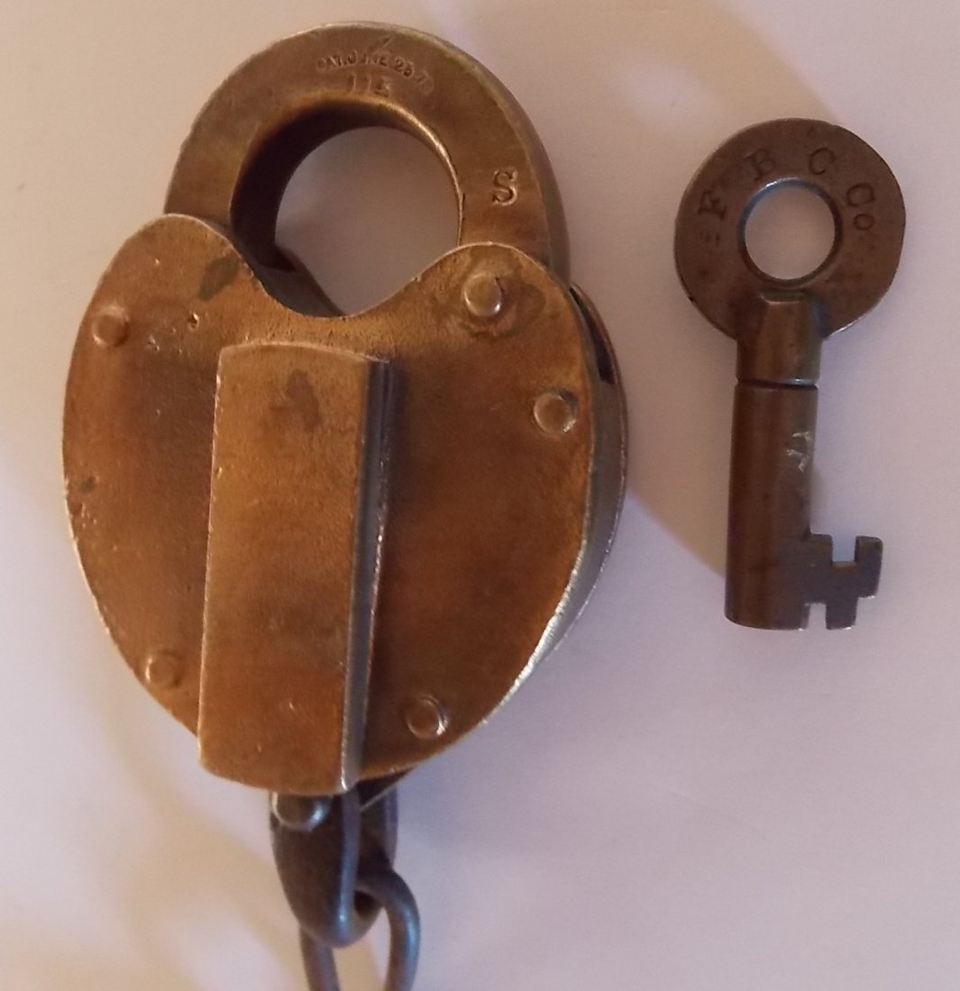 Fall Brook Coal Company Brass Lock & Key (1 of 6)