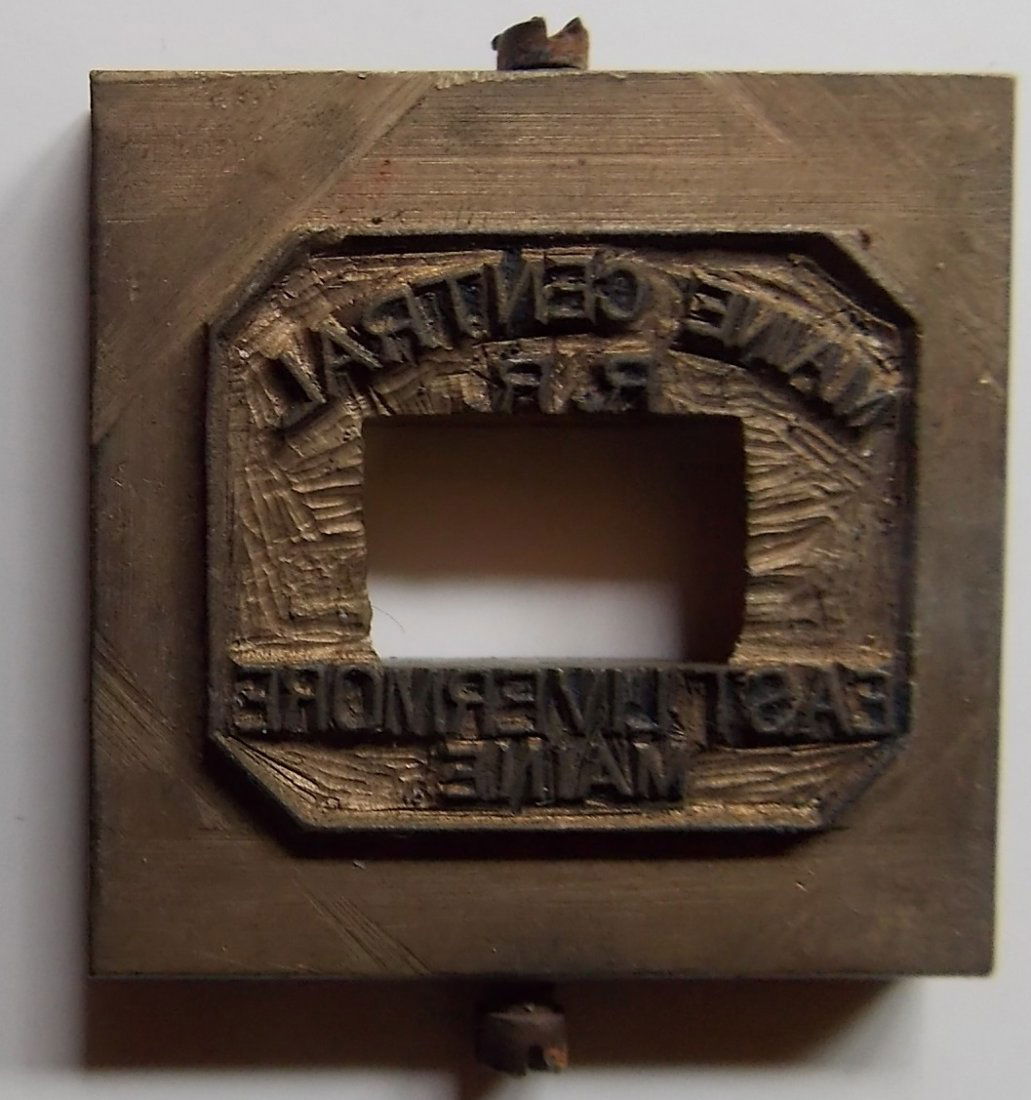 Maine Central Railroad East Livermore Dater Die (1 of 3)