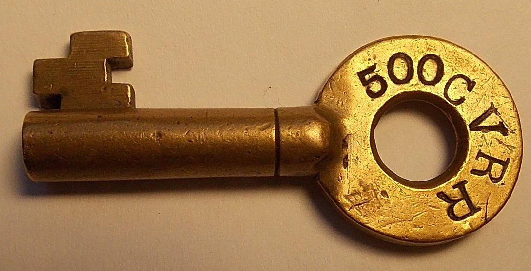 Central Vermont Railroad Brass Switch Key (1 of 2)