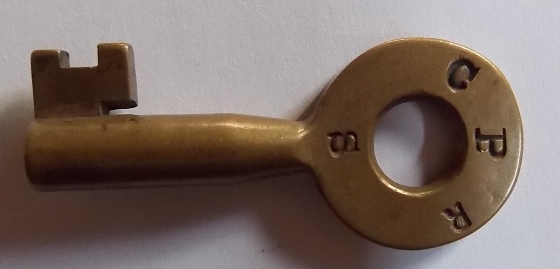 Canadian Pacific Railway Brass Switch Key (1 of 2)