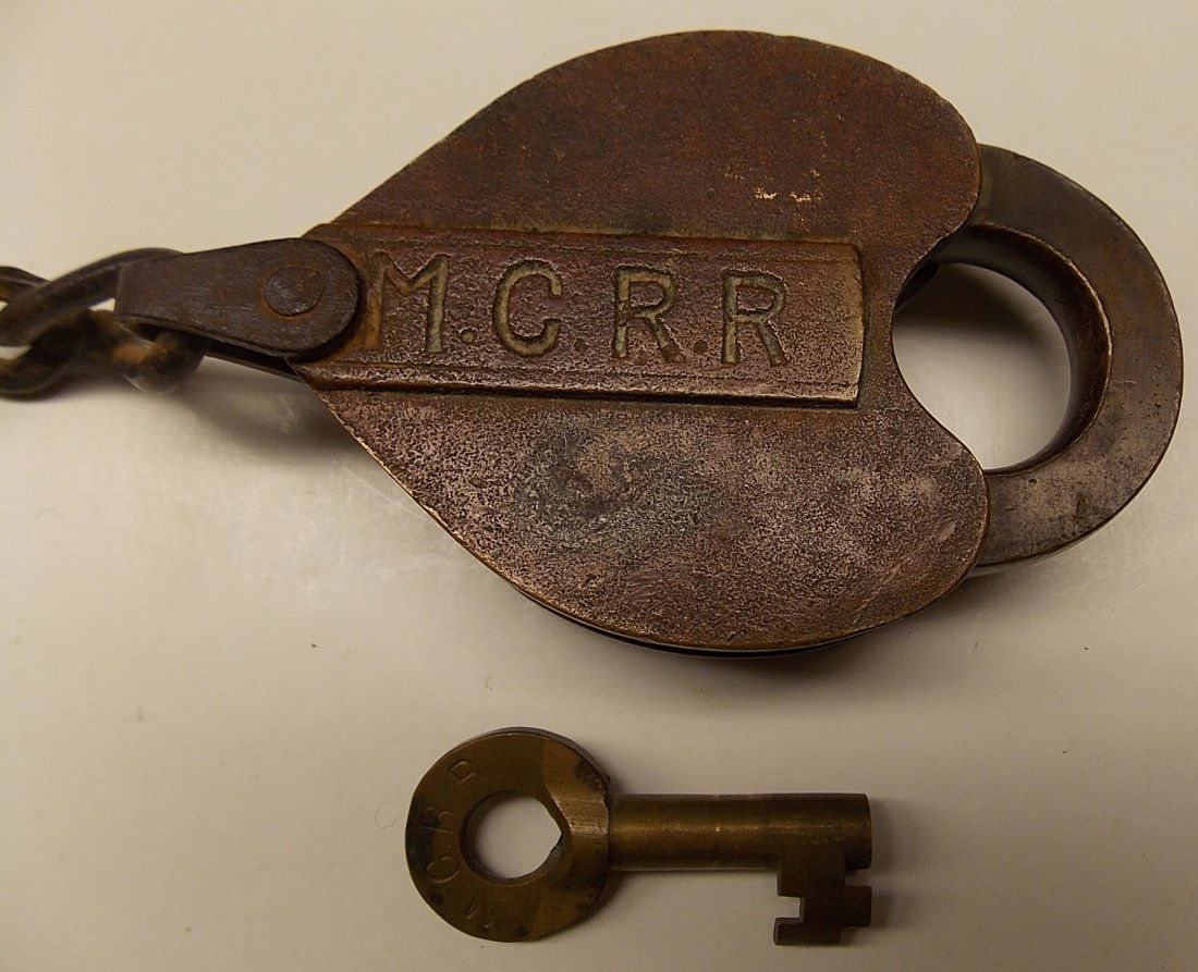 Maine Central Brass Lock & Key (1 of 4)