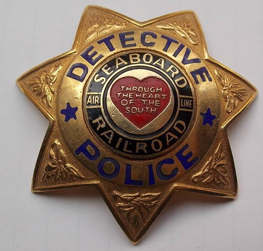 Seaboard Air Line Detective Police Badge