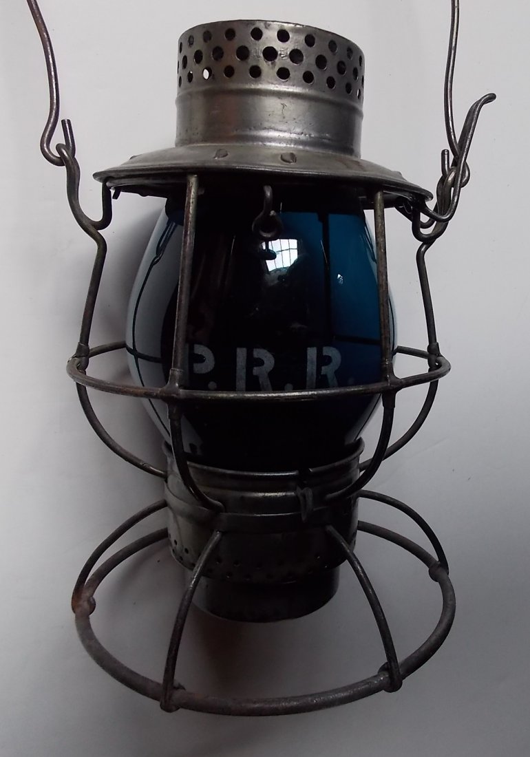 Pennsylvania Railroad Lantern Green Etched MEG (1 of 6)