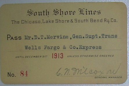 Dayton & Troy Electric South Shore Lines Passes (1 of 4)