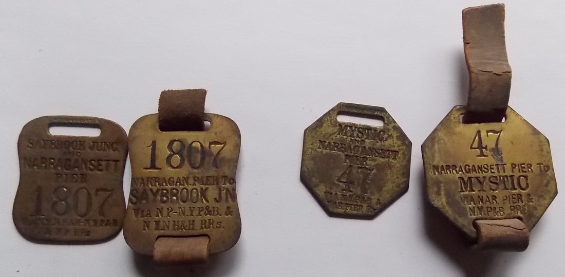 Saybrook Junction & Mystic Baggage Tag Sets (1 of 2)