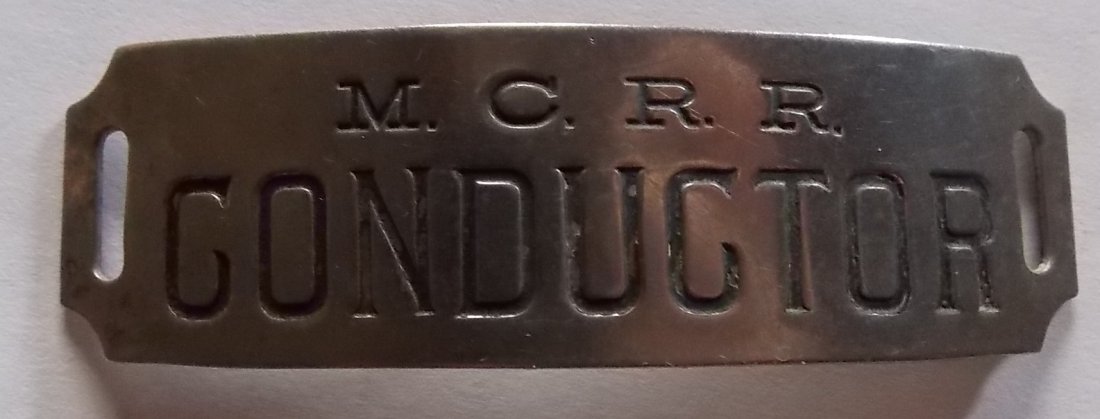 Michigan Central Railroad Conductor Hat Badge (1 of 2)