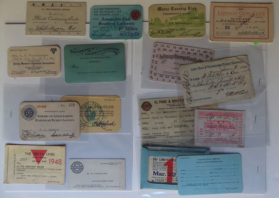 Group of Passes, Tickets, Auto Club Cards, etc (1 of 3)