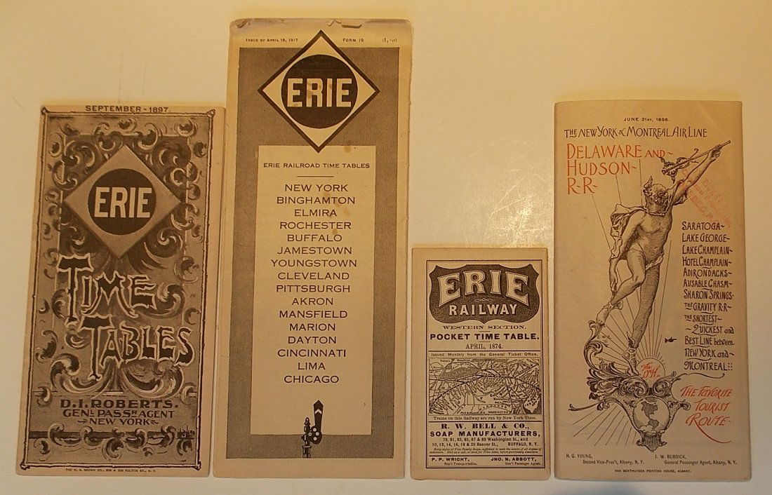 Erie & Delaware & Hudson Timetables (1 of 3)