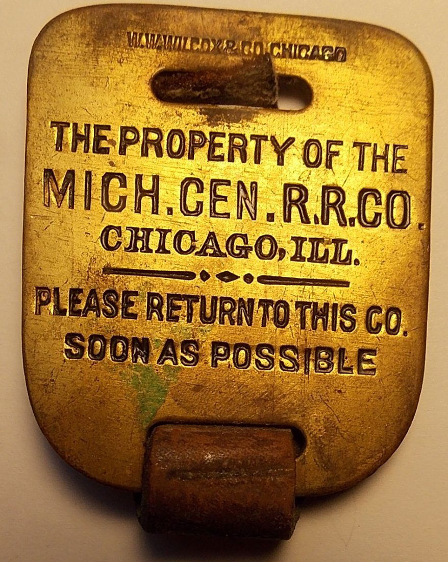 Michigan Central Railroad Baggage Tag (1 of 2)