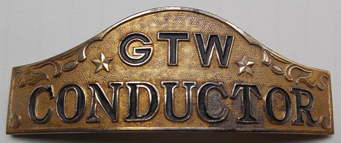 Grand Trunk Western Railway Conductor Hat Badge (1 of 2)