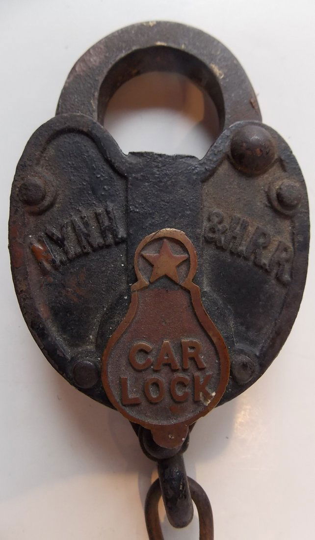 New Haven Box Car Lock Cast Panel (1 of 2)