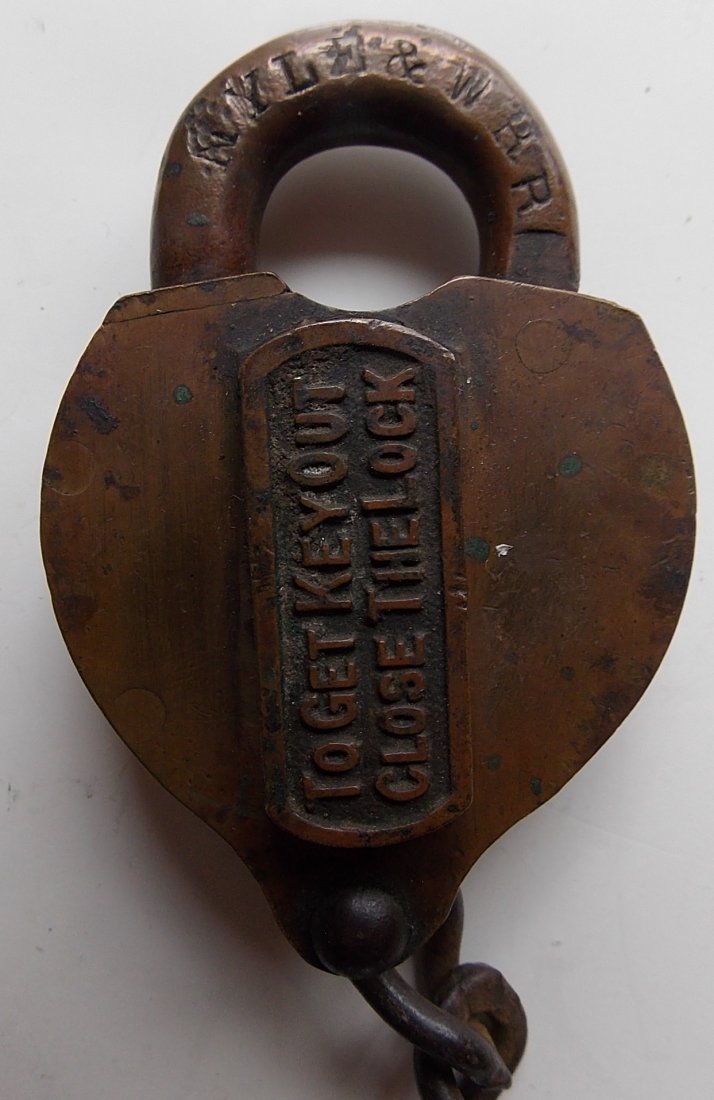 NYLE&W Railroad Switch Lock by Post & Co. (1 of 3)