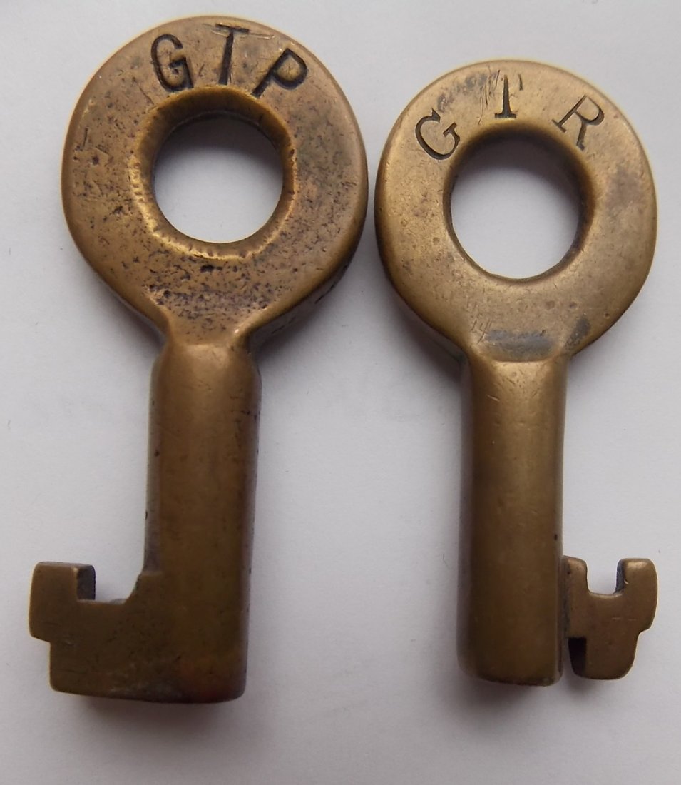 Grant Trunk Pacific  Grand Trunk Railway Keys (1 of 2)