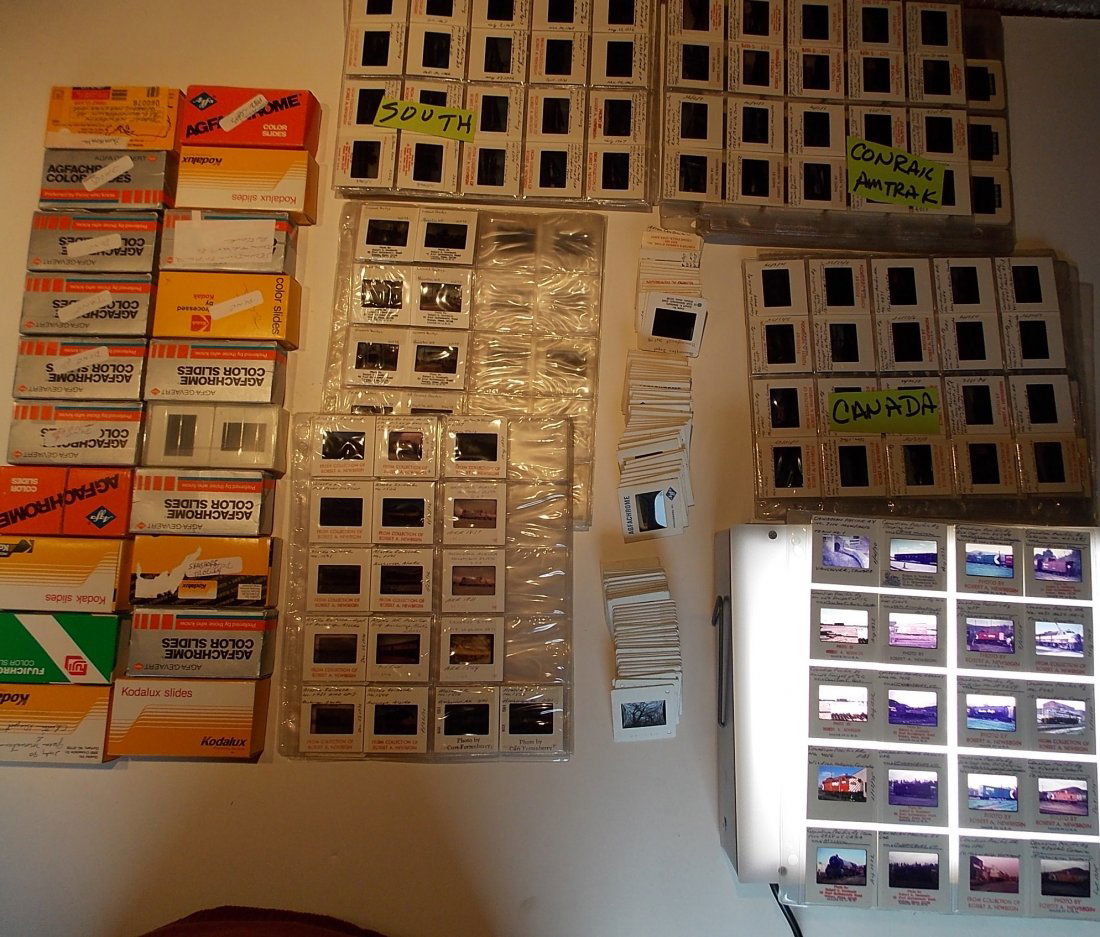 Loose Box Lot of Railroad Slides 1,100 (1 of 5)