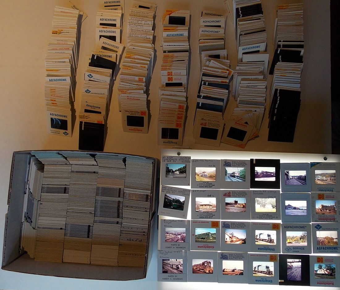 Railroad Photographic Slides +-1100 (1 of 4)