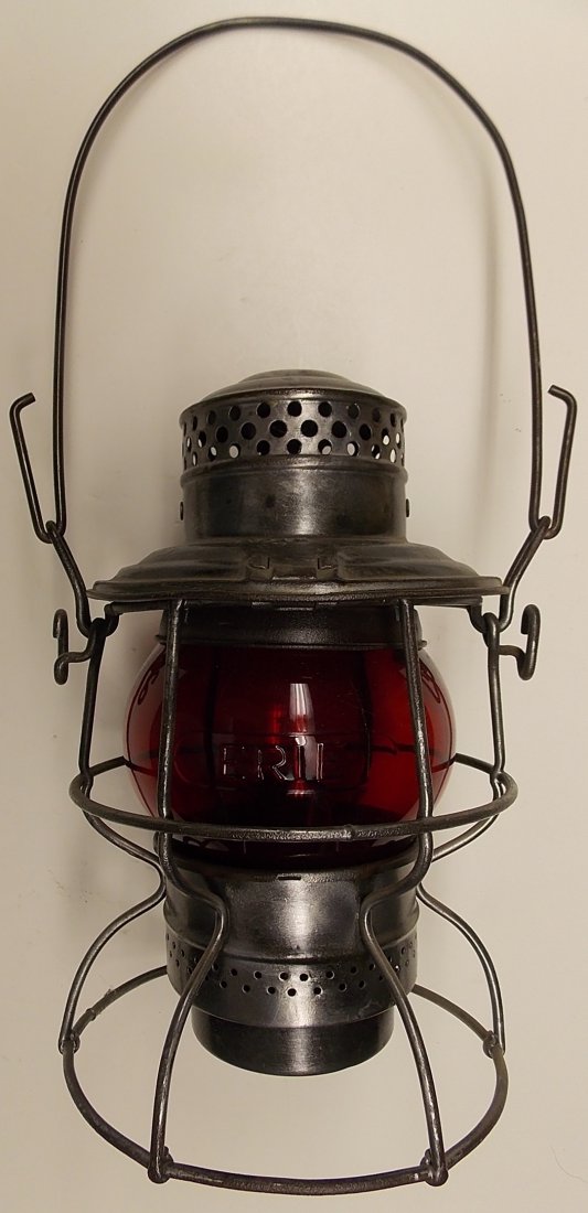 Erie Railroad A&W Lantern Red Cast Globe (1 of 5)