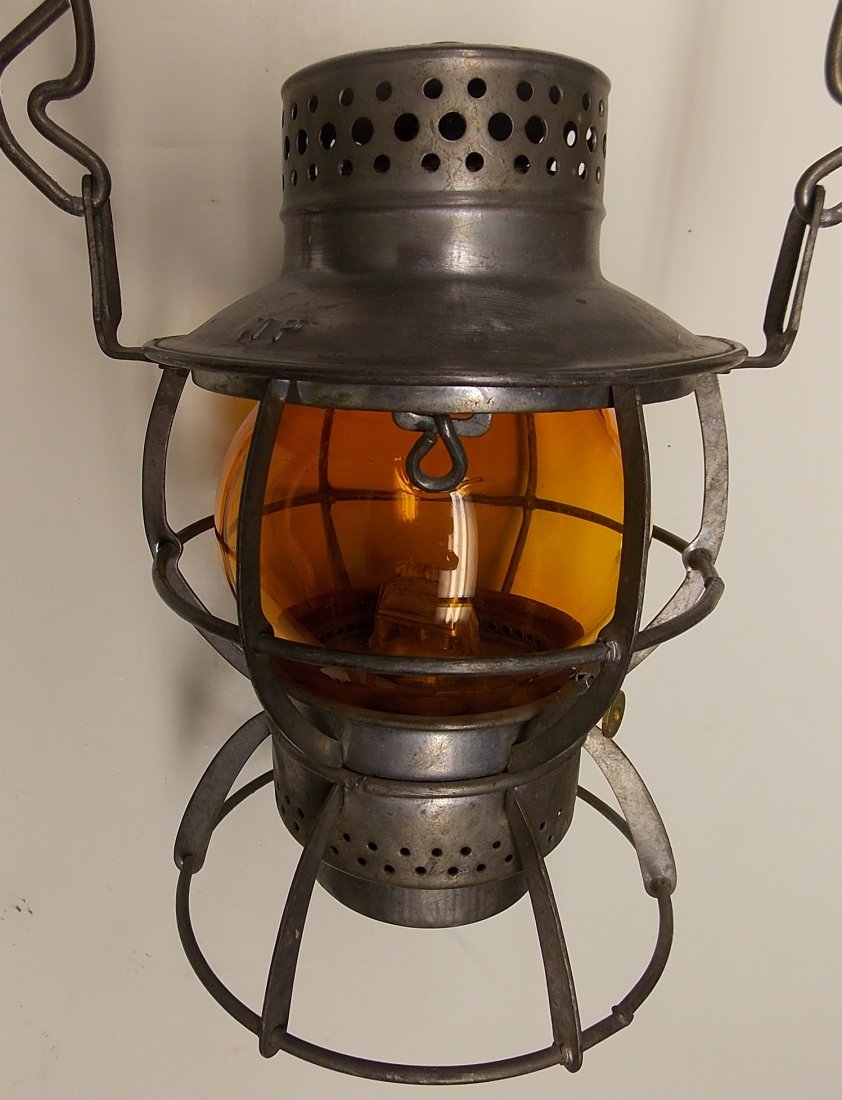 Northern Pacific Lantern Amber Globe (1 of 5)