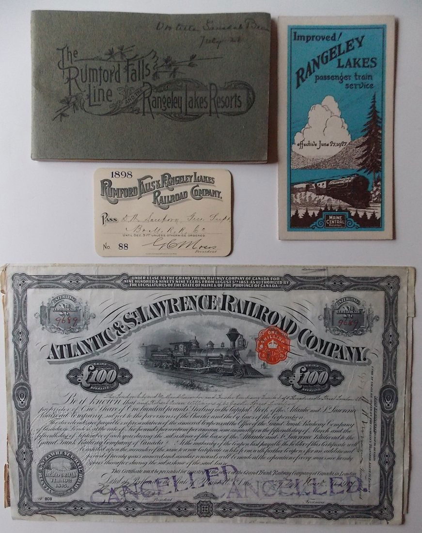 Portland & Rumford Falls Memorabilia + (1 of 3)