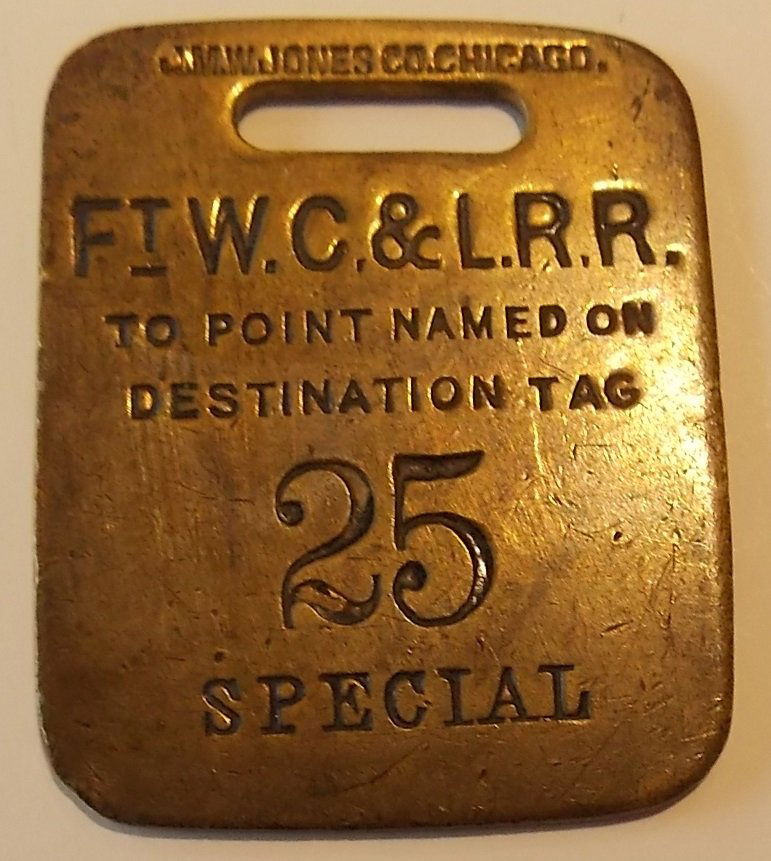 Fort Wayne Cincinnati & Louisville Baggage Tag (1 of 2)