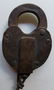 New Haven Cast Script Brass Lock - 2