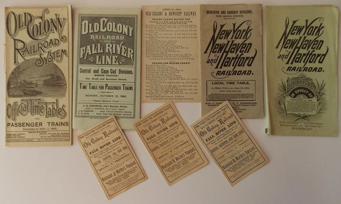 8 Old Colony / New Haven Timetables (1 of 1)