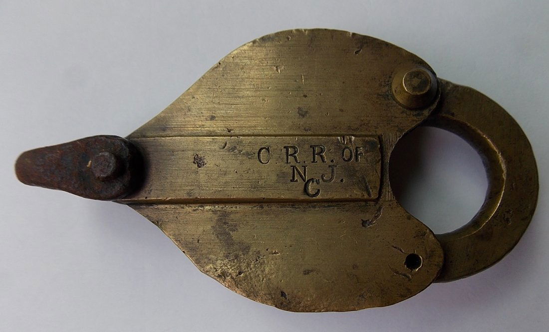Central Railroad of New Jersey Car Lock (1 of 3)