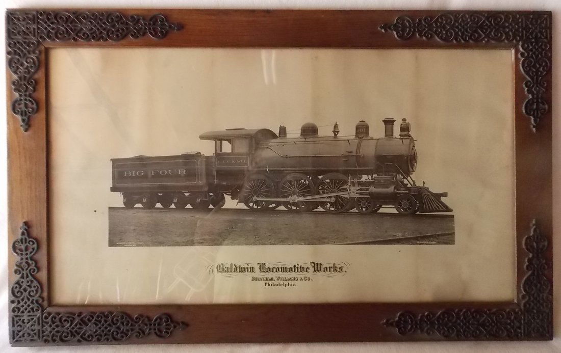 Big Four Locomotive Builder's Photo Framed (1 of 7)