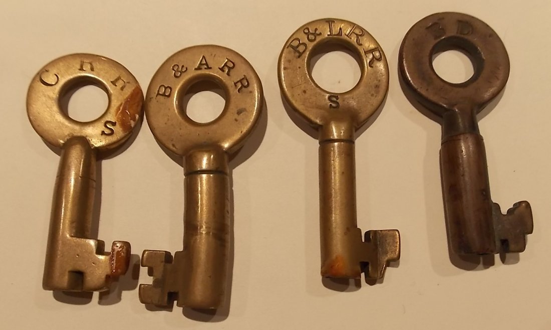 4 Older Switch Keys B&L, CRR, B&A, BD (1 of 2)