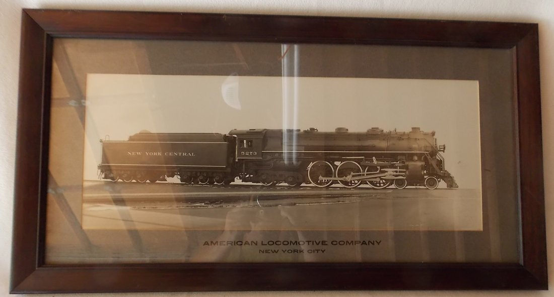Alco / NYC Locomotive Builder Photograph #5273: An Alco Builder's photograph of New York Central Railroad #5273. 84. This is a "Hudson" style steam locomotive with a wheel arrangement of 4-6-4. This design was built for passenger service. Alco used