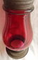 Cranberry Red Fixed Globe Lantern - 4