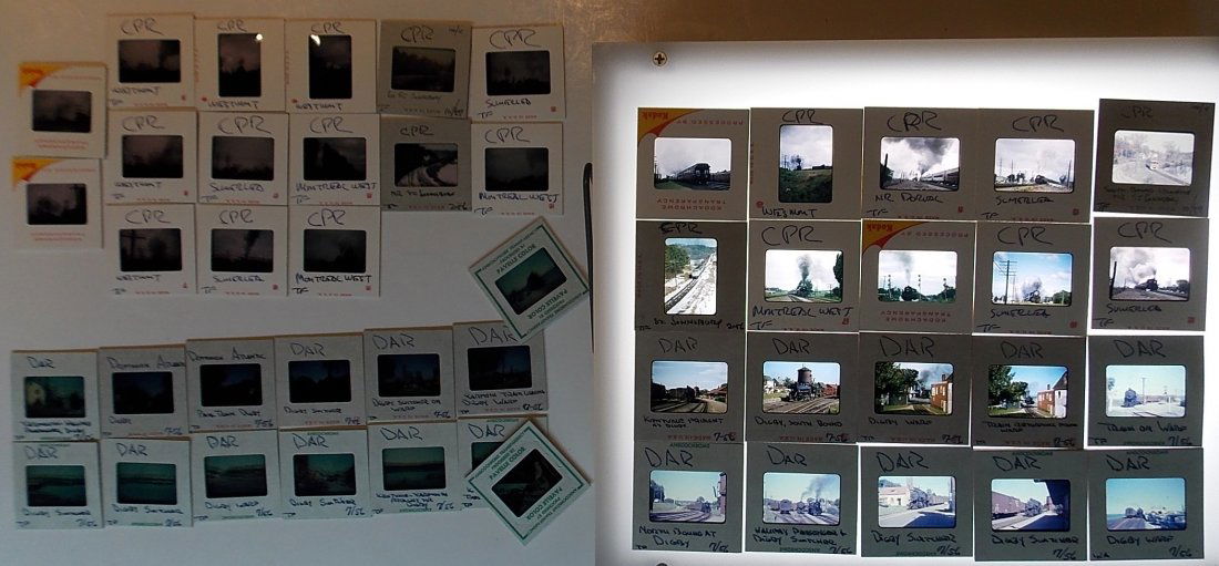 Canadian Pacific  & DAR Slides 1956 - Steam Locomotives (1 of 4)