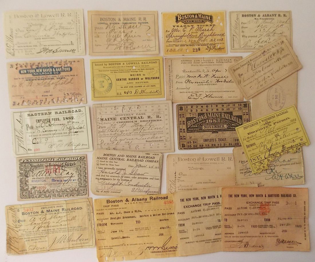 New England Employee Passes (20+) (1 of 2)