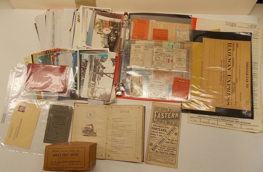 Paper Tray lot - 1880s Timetable, Rules etc. (1 of 2)