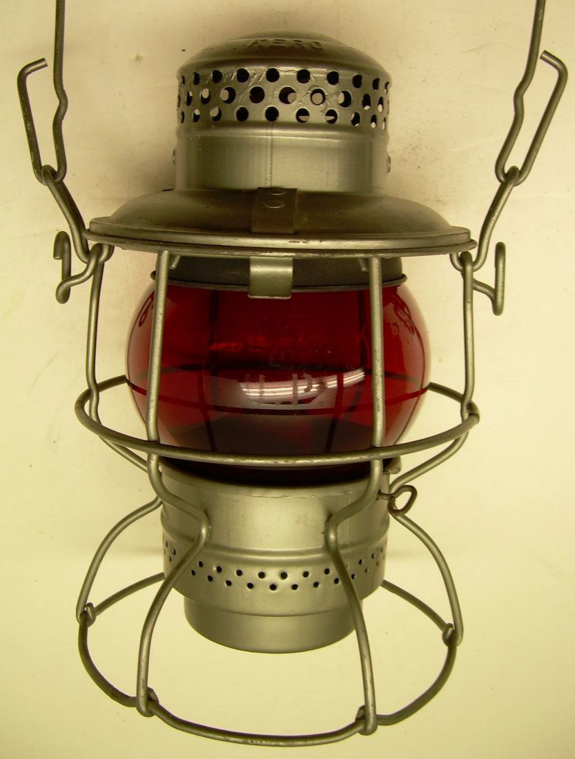 Union Pacific Railroad Lantern Red Etched Globe (1 of 6)