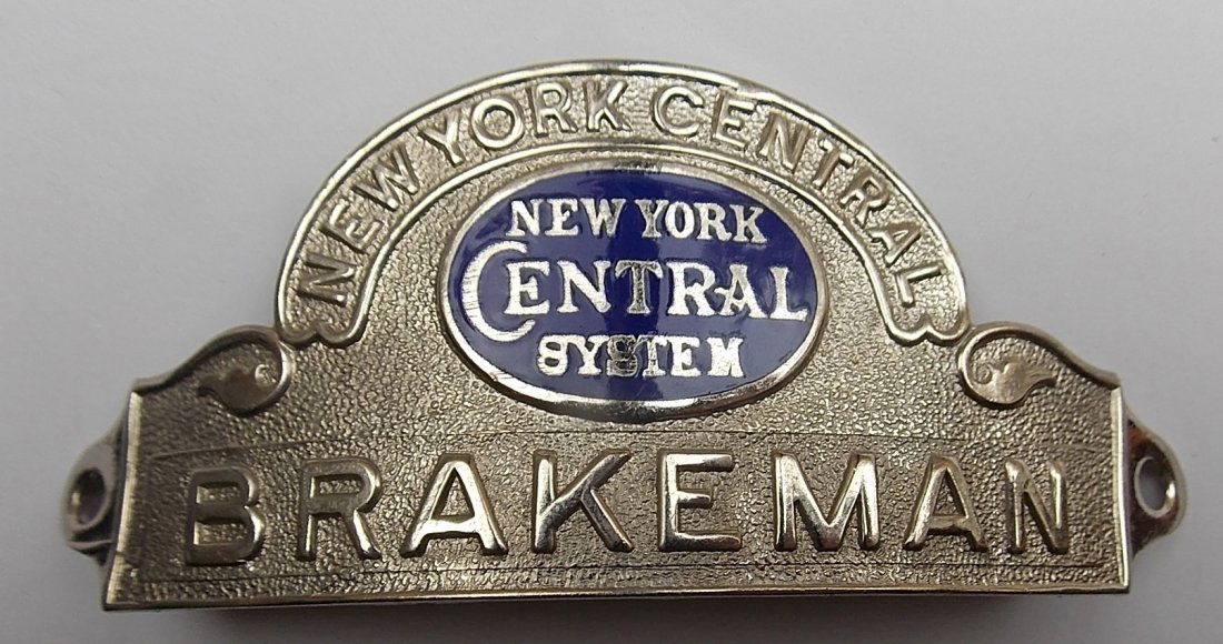 New York Central System Brakeman Hat Badge (1 of 2)