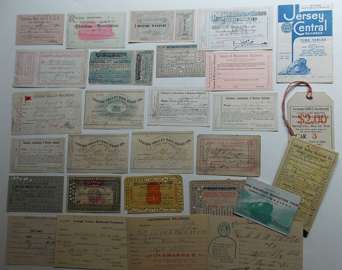 Mid-Atlantic Railroads Passes, Ephemera (1 of 3)