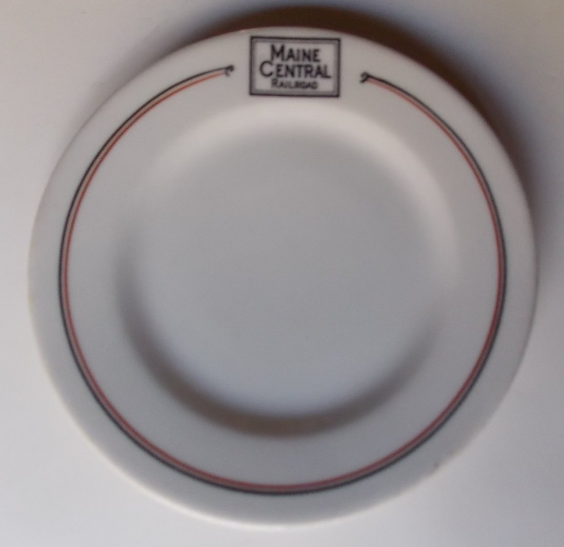 Maine Central "Bangor" Pattern China Plate (1 of 3)